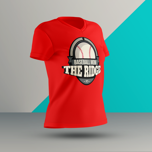 Ridge Baseball Short Sleeve Dri-Fit Shirt for Moms