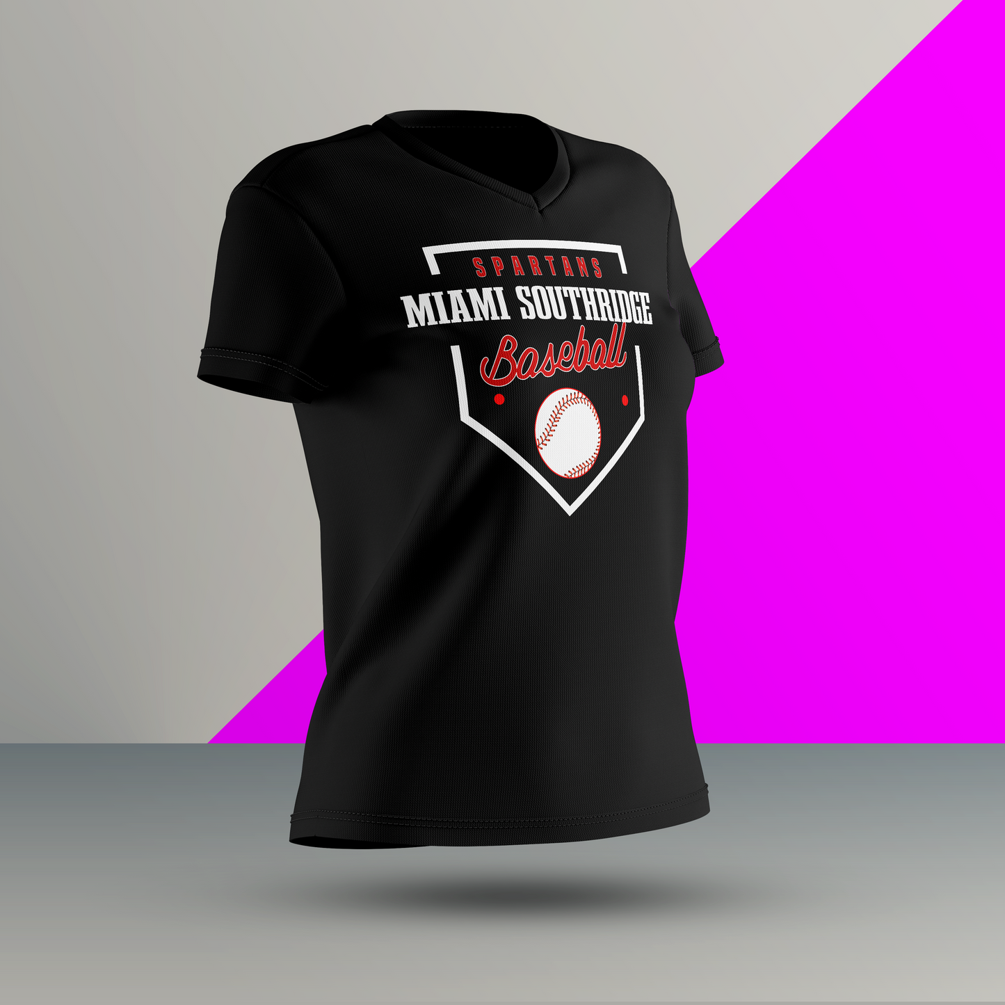 Ladies Miami Southridge Baseball Short Sleeve Dri-Fit Shirt