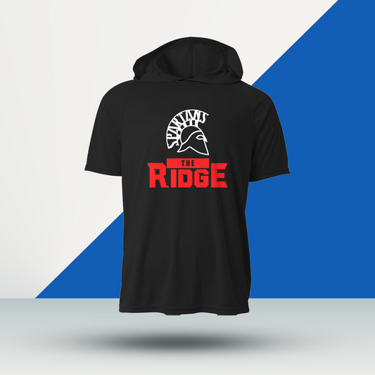 Ridge Baseball Short Sleeve Hooded Dri-Fit Shirt