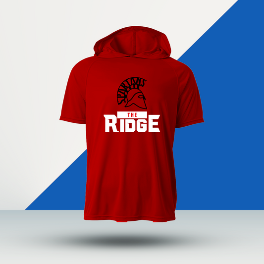 Ridge Baseball Short Sleeve Hooded Dri-Fit Shirt